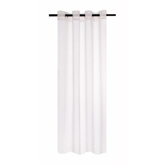 Firana z kółkami STELLA CHIC 140x270 off white